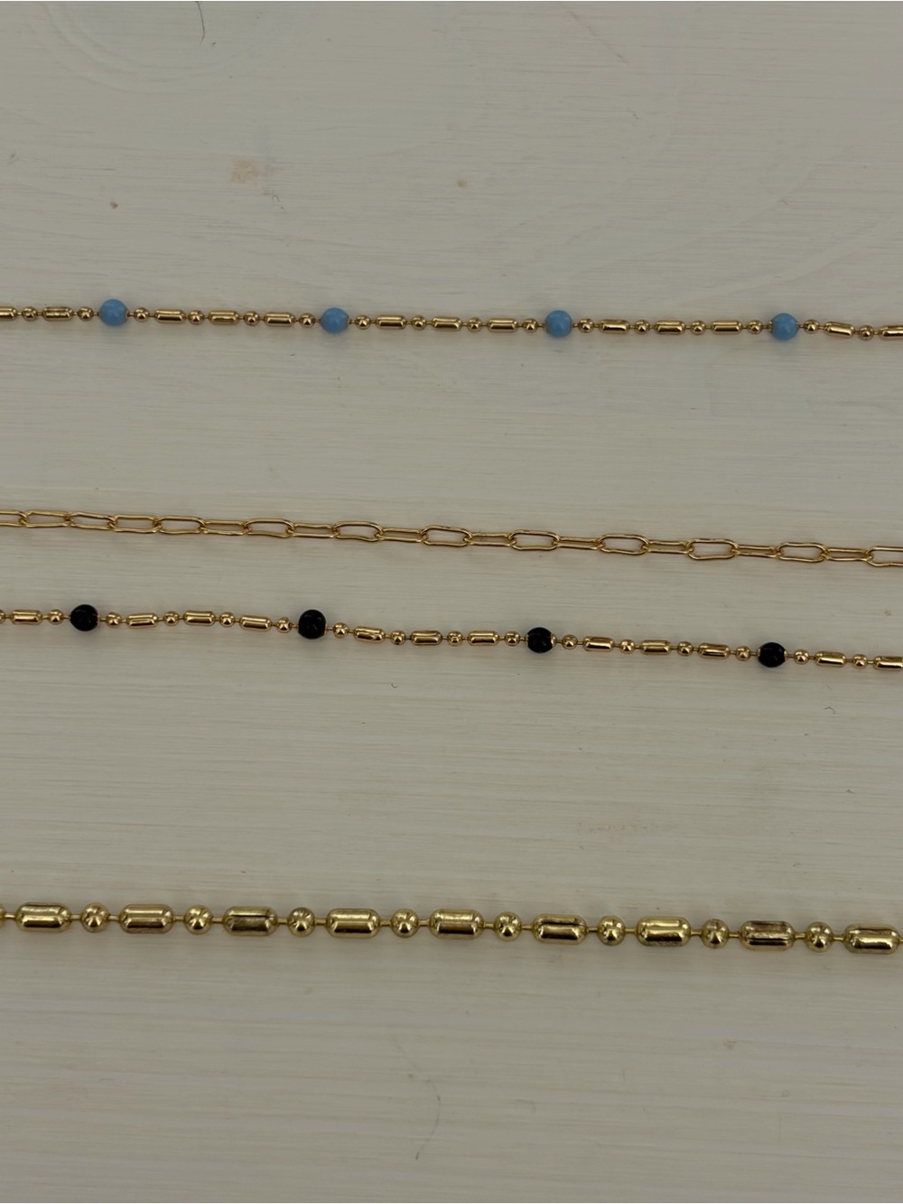 Gold Tone Delicate Chain Necklaces- Women Jewelry